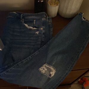 Abercrombie Super High Ankle Skinny Jeans
